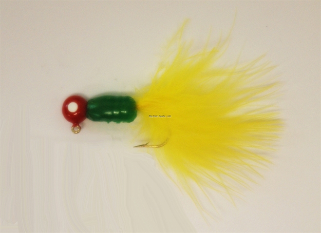 Picture of Hal-Fly Crappie Jig, 1/16 Oz, Red/Green/Yellow