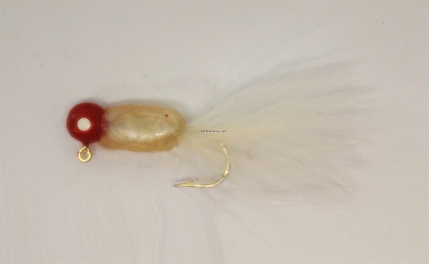 Picture of Hal-Fly Crappie Jig, 1/16 Oz, Red/Pearl/White