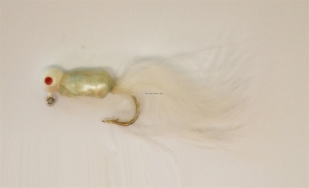Picture of Hal-Fly Crappie Jig, 1/24 Oz, White/Pearl/White
