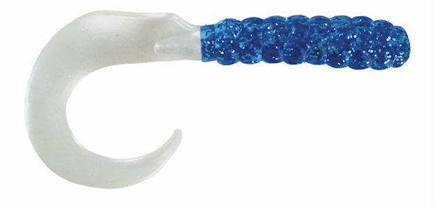 Picture of Big Bite Baits 2" Curl Tail Grub BL Pearl 10Pk CTG2-32 805104075592