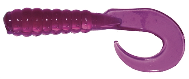 Picture of Big Bite Baits 2" Curl Tail Grub Purple 10 PK CTG202 805104002123