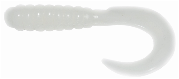Picture of Big Bite Baits 2" Curl Tail Grub White 10 PK CTG211 805104002215