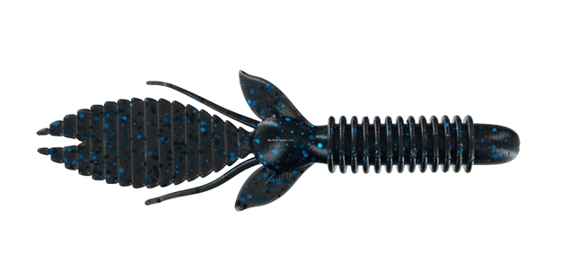 Picture of Big Bite Baits 4.5" Bfe, Black Blue Flake