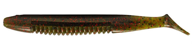 Picture of Big Bite Cane Thumper Unrigged Swimbait, 5", Watermelon Red Flake, 7/Pack CTHMP5-02