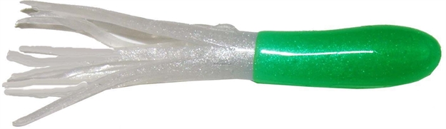 Picture of Big Bite Crappie Tube, 1 1/2", Green/Pearl, 10/Pack