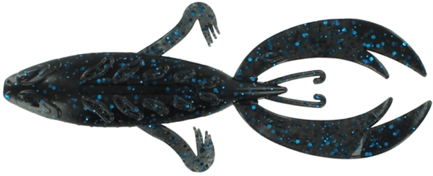 Picture of Big Bite Dean Rojas Fighting Frog, 4", Black Blue Flake ,7/Pack 4RFF-21 805104067450