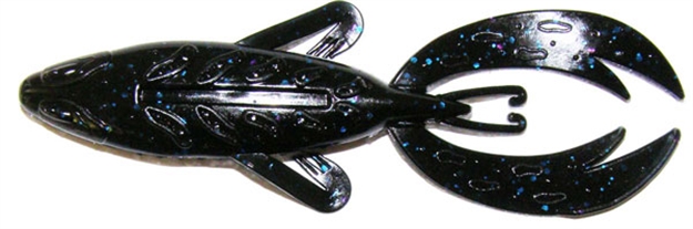 Picture of Big Bite Dean Rojas Fighting Frog, 4", Black Blue/Sapphire Lam, 7/Pack 4RFF-09 805104042242