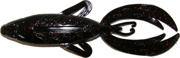 Picture of Big Bite Dean Rojas Fighting Frog, 4", Black Neon, 7/Pack 4RFF-01