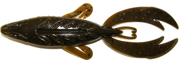 Picture of Big Bite Dean Rojas Fighting Frog, 4", Green Pumpkin, 7/Pack 4RFF-05