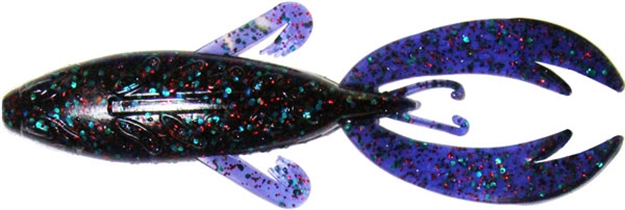 Picture of Big Bite Dean Rojas Fighting Frog, 4", Junebug Red Flake, 7/Pack 4RFF-08 805104042235