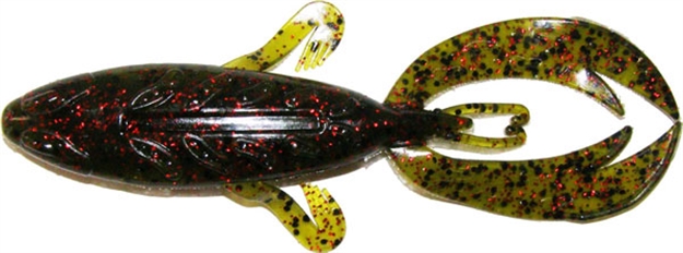 Picture of Big Bite Dean Rojas Fighting Frog, 4", Watermelon Red Flake, 7/Pack 4RFF-02 805104042174