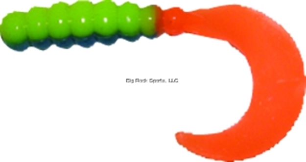 Picture of Big Bite Fat Grub Curl Tail, 2",, Parrott, 10/Pack