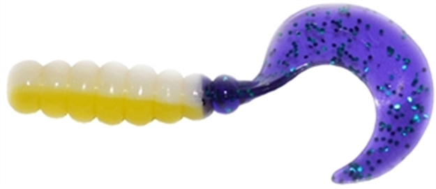 Picture of Big Bite Fat Grub Curl Tail, 2",, Yellow Jacket, 10/Pack FG210