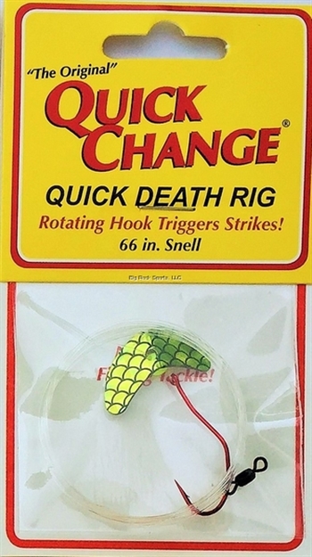 Picture of Big Bite Quick Death- 1"  Wing Rig- SZ 2 Quick Death Hook- 66" 14# Test - Chart.