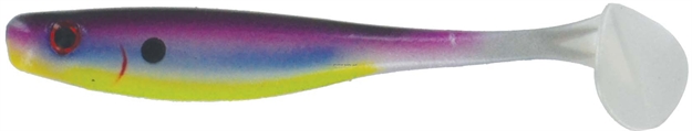 Picture of Big Bite Suicide Shad Soft Swimbait, 3 1/2", Purple Dawn, 5/Pack