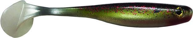 Picture of Big Bite Suicide Shad Soft Swimbait, 5", Watermelon Red Ghost, 4/Pack