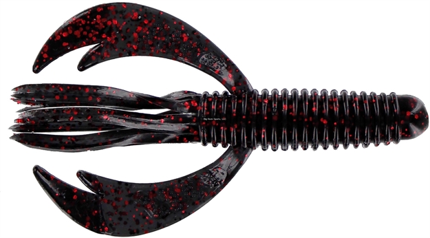 Picture of Big Bite Swimming Craw Tube, 4", Black Neon, 7/Pack