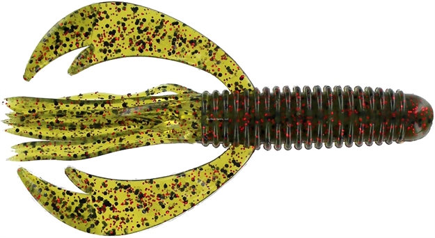 Picture of Big Bite Swimming Craw Tube, 4", Watermelon Red Flake, 7/Pack