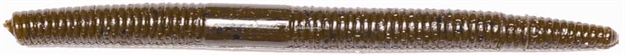Picture of Big Bite Trick Stick Finesse Worm, 5", Green Pumpkin, 10/Pack