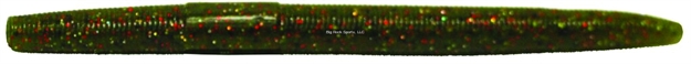 Picture of Big Bite Trick Stick Finesse Worm, 5", Watermelon Red Magic, 10/Pack
