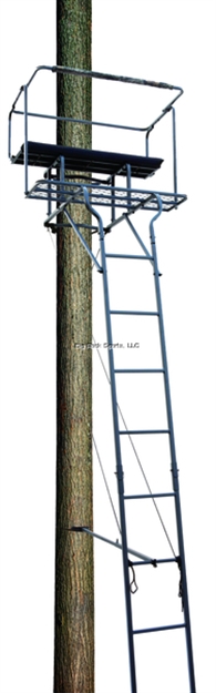 Picture of Big Dog Hunting Big Bud 17' 2-Man Ladderstand, Padded Seat, 40"X16" Platform, 500Lbs Capacity