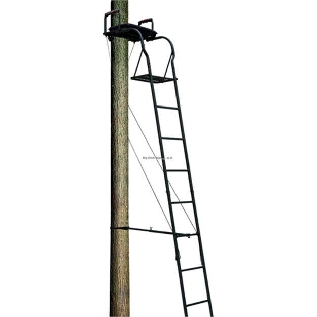 Picture of Big Dog Hunting Foxhound 16' Basic Ladderstand, Curved Connection Tubes Seat Cushion Arm Rests
