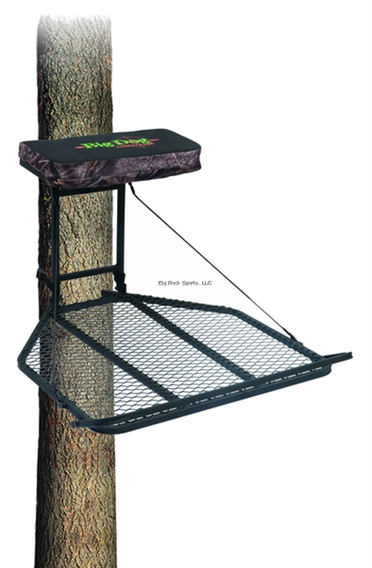 Picture of Big Dog Hunting Mastiff Large Hang-On Tree Stand, 35"X30" Platform, HD Cables, Flip-Up Foot Rest