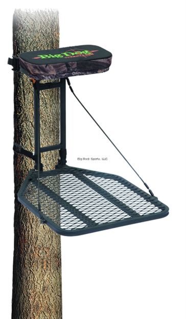 Picture of Big Dog Hunting Tomcat Basic Hang-On Tree Stand, 28"X18" Platform, Flip-Up Seat W/Pad