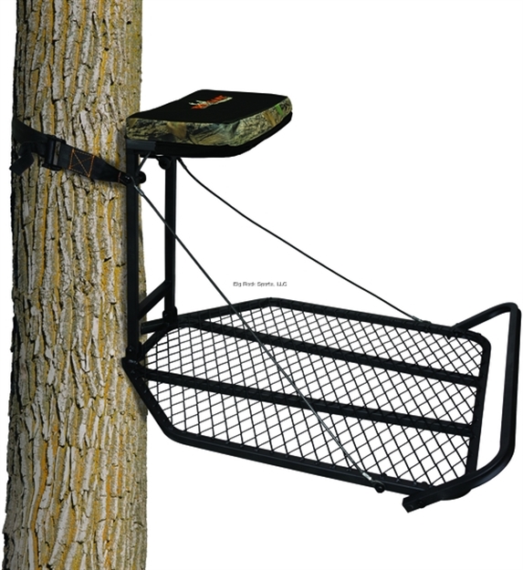 Picture of Big Game Hunting Blackhawk Hang-On Treestand, 14" X 8" Seat, 24"W X 30"D Platform, 4 Point Harness Included