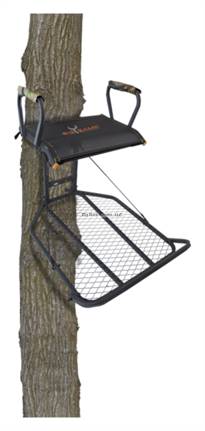 Picture of Big Game Hunting Captain XC Treestand, Fixed Position, 24" W X 30" D Platform, Flip UP Padded Seat And Aremrests, Footrest