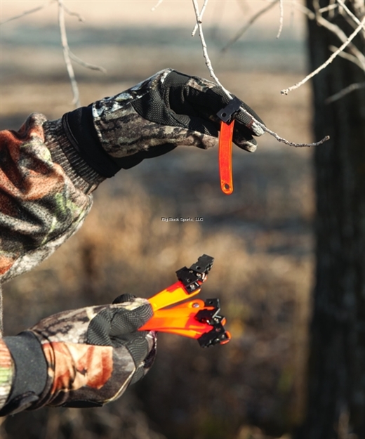 Picture of Big Game Hunting Reflective Trail Markers, 3" Vinyl Strips With Clips, 10 Pack