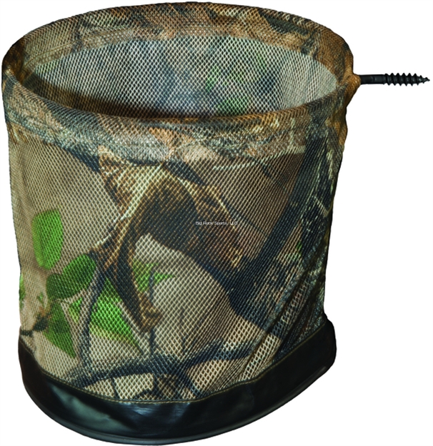 Picture of Big Game Hunting Tree-Mount Accessory Basket, 8" Dia X 9"D, Screws TO Tree, Camo Mesh