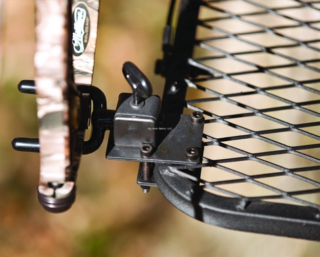 Picture of Big Game Hunting Universal Platform Bow Holder, Fully Adjustable, Coated Steel Fork, Attaches TO Most Treestands