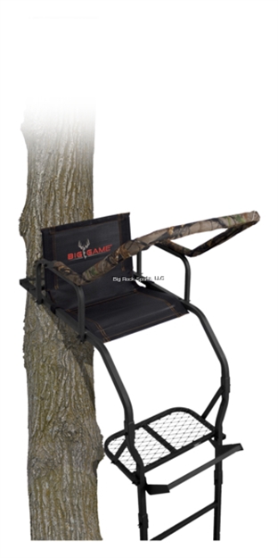 Picture of Big Game Hunting Warrior Dxt Ladderstand, 17' Ladderstand, Flex-Tek Seat, Padded Shooting Rail & Armrests, Footrest