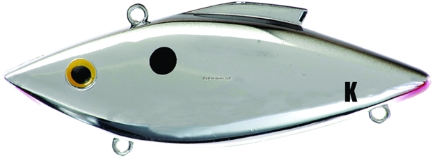 Picture of Bill Lewis Knock-N-Trap Lipless Crankbait, 3 1/2", 3/4 Oz, Chrome Black Back, Sinking