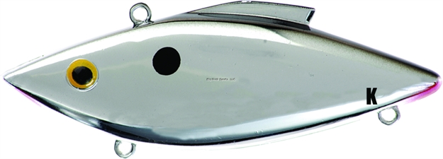 Picture of Bill Lewis Knock-N-Trap Lipless Crankbait, 3", 1/2 Oz, Chrome Black Back, Sinking