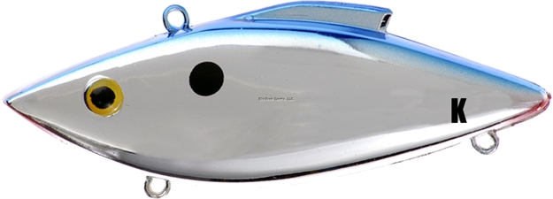 Picture of Bill Lewis Knock-N-Trap Lipless Crankbait, 3", 1/2 Oz, Chrome Blue Back, Sinking