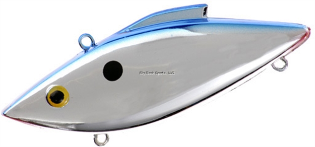 Picture of Bill Lewis Magnum-Force Trap Chrome Lipless Crankbait, 4", 1 Oz, Chrome Blue Back, Sinking