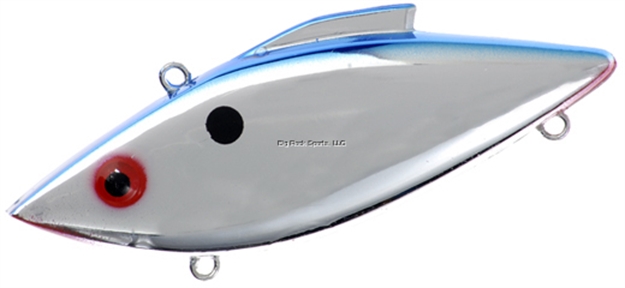 Picture of Bill Lewis Magnum-Force Trap Lipless Crankbait, 4", 1 Oz, Chrome Blue Back, Sinking