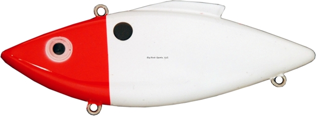 Picture of Bill Lewis Magnum-Force Trap Lipless Crankbait, 4", 1 Oz, White Redhead, Sinking