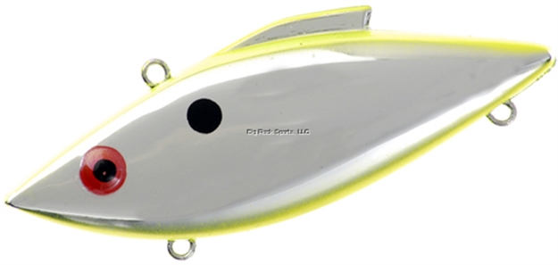Picture of Bill Lewis Magnum-Trap Chrome Lipless Crankbait, 3 1/2", 3/4 Oz, Chrome Chartreuse, Sinking