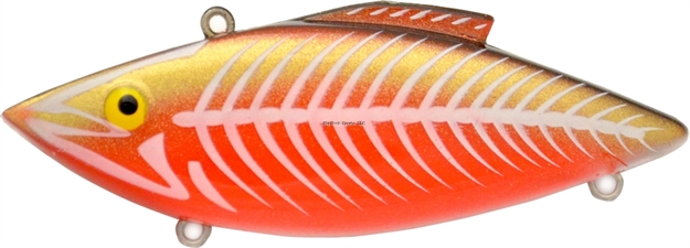 Picture of Bill Lewis Magnum-Trap Zombie Shad Lipless Crankbait, 3 1/2", 3/4 Oz, Rayburn Red Zombie, Sinking