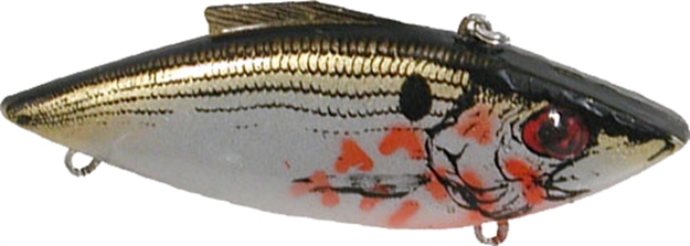 Picture of Bill Lewis Mini Trap Shad/Shiner Lipless Crankbait, 2 1/2", 1/4 Oz, Bleeding Shiner, Sinking