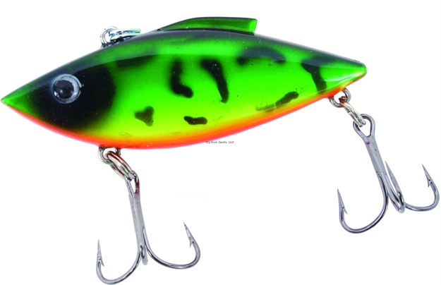 Picture of Bill Lewis Mini Trap Chartreuse Lipless Crankbait, 2 1/2", 1/4 Oz, Classic Firetiger, Sinking
