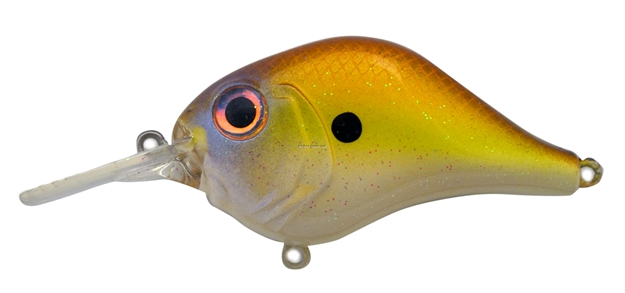 Picture of Bill Lewis Mr-6 1/2Oz Mid-Range Crankbait, Floating-Diving Model, 0-6 Ft, #4 Hooks, 2.25" IN Length, Amber Shad