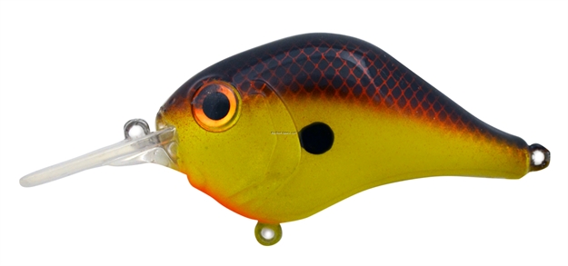 Picture of Bill Lewis Mr-6 1/2Oz Mid-Range Crankbait, Floating-Diving Model, 0-6 Ft, #4 Hooks, 2.25" IN Length, Chartreuse Blaze