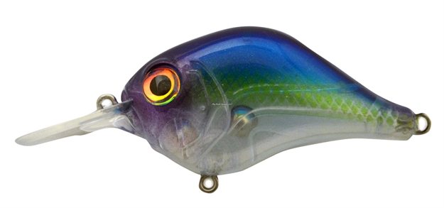 Picture of Bill Lewis Mr-6 1/2Oz Mid-Range Crankbait, Floating-Diving Model, 0-6 Ft, #4 Hooks, 2.25" IN Length, Pro Blue