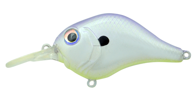 Picture of Bill Lewis Mr-6 1/2Oz Mid-Range Crankbait, Floating-Diving Model, 0-6 Ft, #4 Hooks, 2.25" IN Length, Purple Smoke
