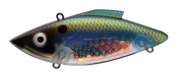 Picture of Bill Lewis Rat-L-Trap 1/2 Oz. Lipless Crankbait, Sinking Model, #4 Hooks, 3" IN Length, Blue Blood Shad