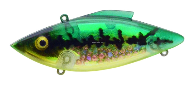 Picture of Bill Lewis Rat-L-Trap 1/2 Oz. Lipless Crankbait, Sinking Model, #4 Hooks, 3" IN Length, Halo Bass
